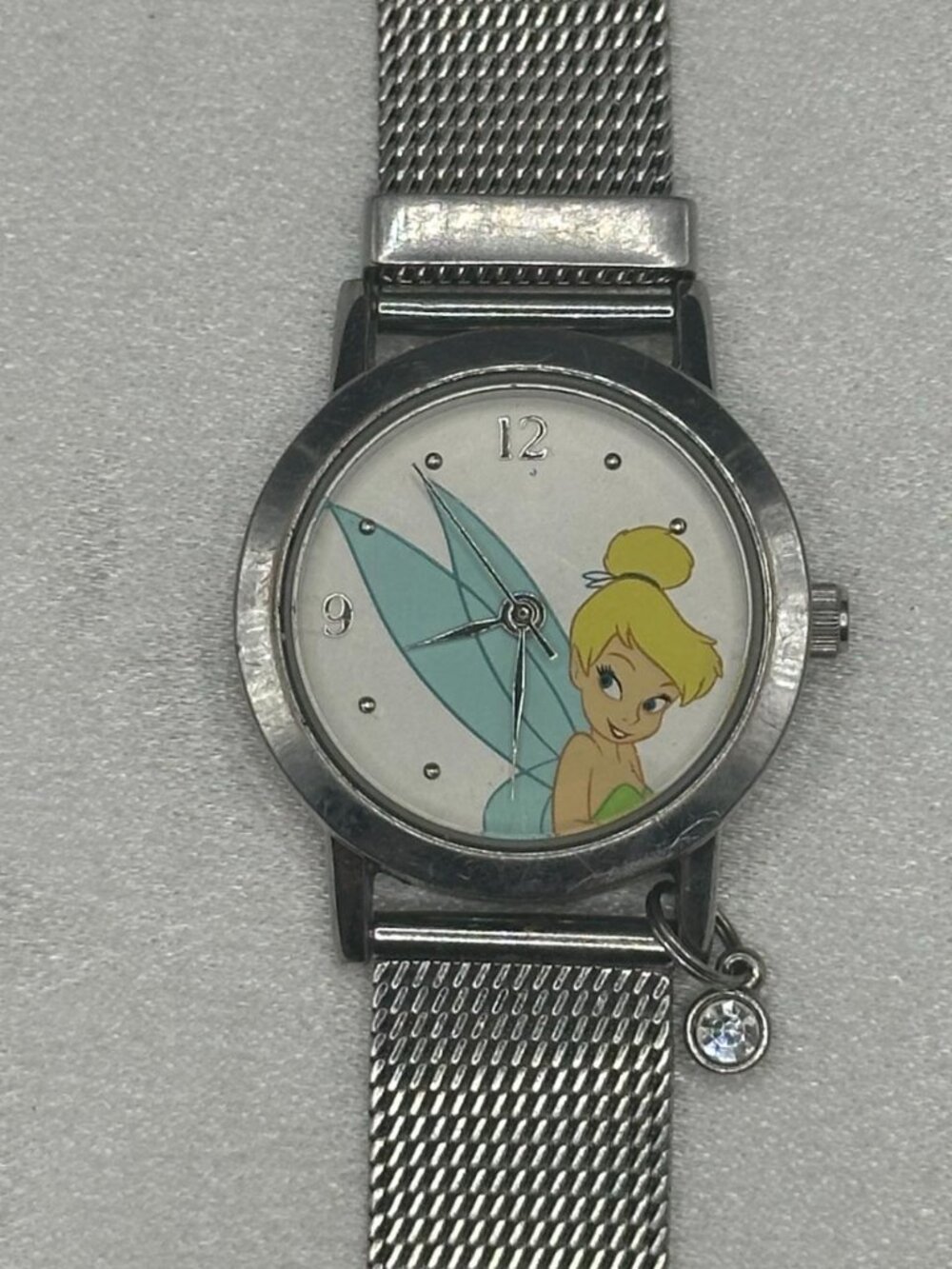 Vintage Disney Women's Tinkerbell Metal Mesh Watch